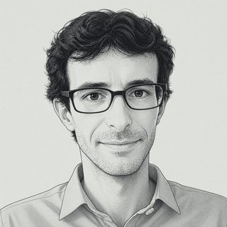 Drawn portrait of Nicolas Renault